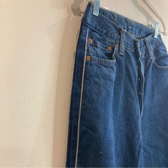 REPLAY Sz 28 Reg  Side Strip Button Fly Mid Wash High Rise Jeans - Picture 3 of 14